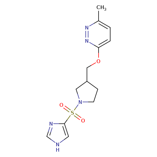 3-{[1-(1H-imidazole-4-sulfonyl)pyrrolidin-3-yl]methoxy}-6-methylpyridazine
