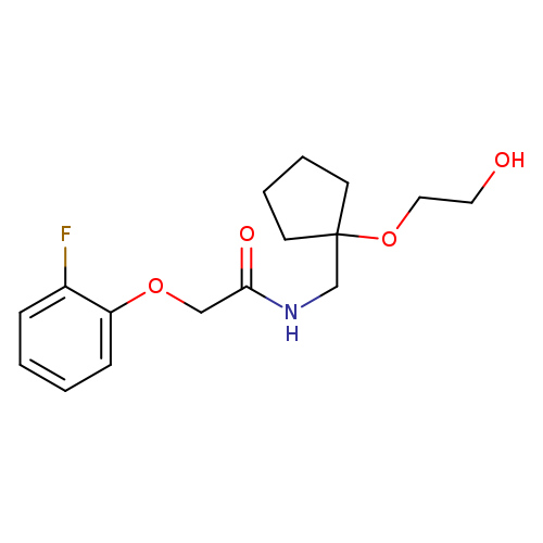 2-(2-fluorophenoxy)-N-{[1-(2-hydroxyethoxy)cyclopentyl]methyl}acetamide