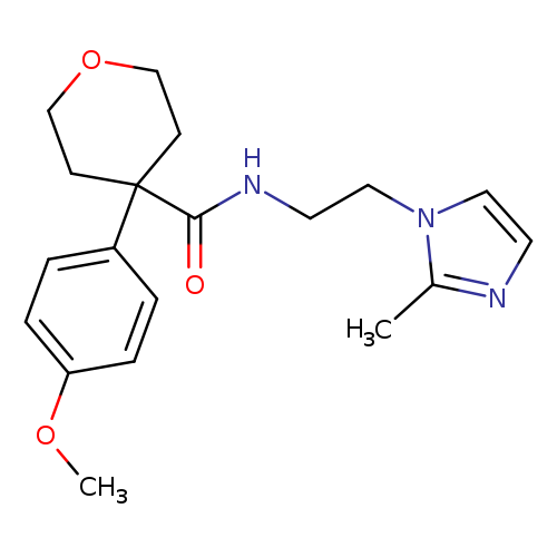4-(4-methoxyphenyl)-N-[2-(2-methyl-1H-imidazol-1-yl)ethyl]oxane-4-carboxamide