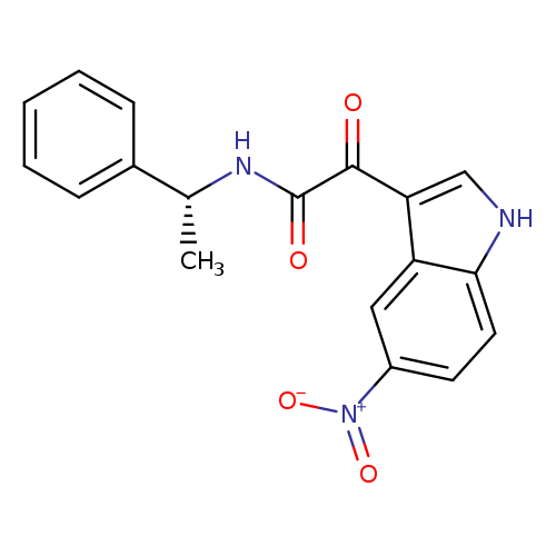 5-Nitro-α-oxo-N-(1R)-phenylethyl]-1H-indole-3-acetamide