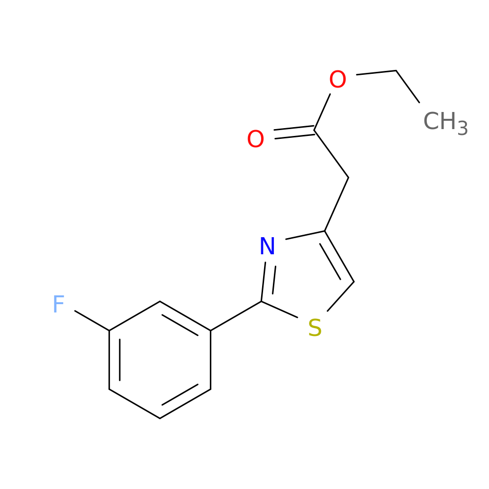 Ethyl 2-[2-(3-fluorophenyl)-1,3-thiazol-4-yl]acetate