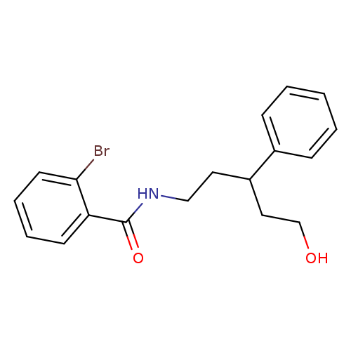 2-bromo-N-(5-hydroxy-3-phenylpentyl)benzamide