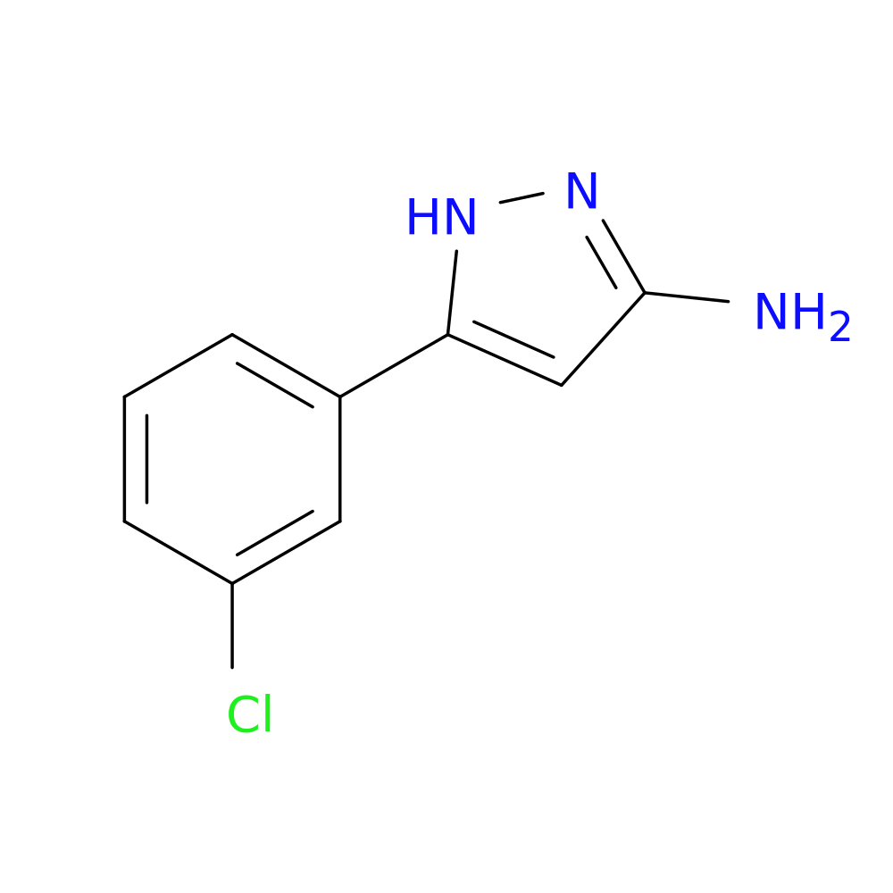 1H-Pyrazol-3-amine, 5-(3-chlorophenyl)-