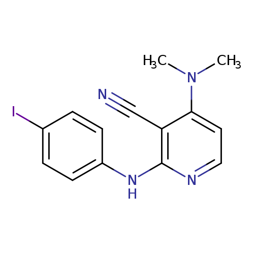 4-(dimethylamino)-2-[(4-iodophenyl)amino]pyridine-3-carbonitrile
