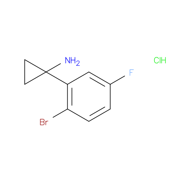 1-(2-Bromo-5-fluorophenyl)cyclopropanamine hydrochloride