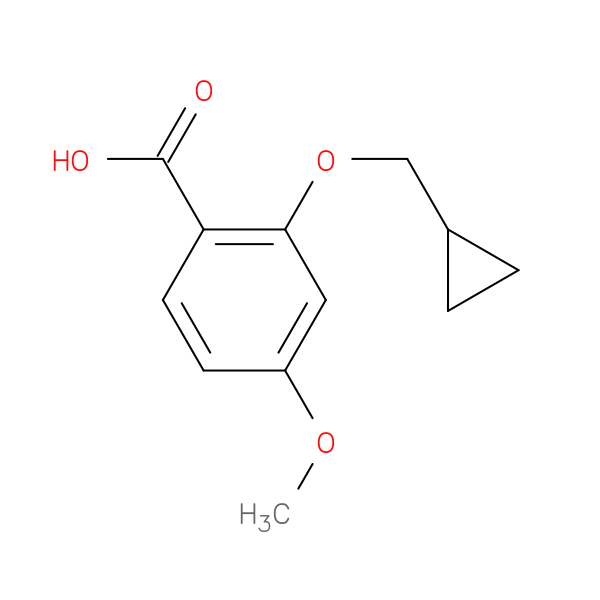 2-(Cyclopropylmethoxy)-4-methoxybenzoic acid