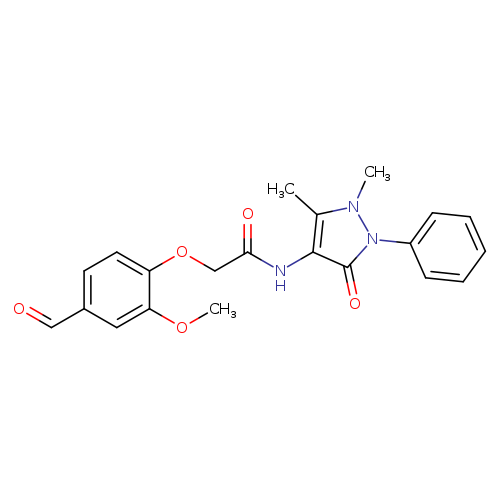 N-(1,5-DIMETHYL-3-OXO-2-PHENYL-2,3-DIHYDRO-1H-PYRAZOL-4-YL)-2-(4-FORMYL-2-METHOXYPHENOXY)ACETAMIDE