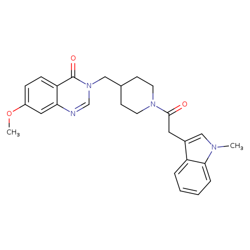 7-methoxy-3-({1-[2-(1-methyl-1H-indol-3-yl)acetyl]piperidin-4-yl}methyl)-3,4-dihydroquinazolin-4-one