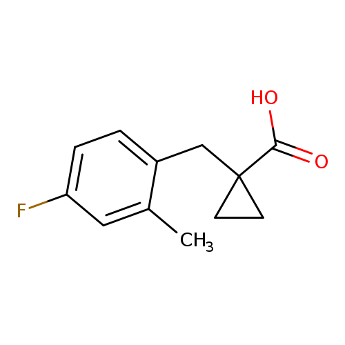 1-[(4-fluoro-2-methylphenyl)methyl]cyclopropane-1-carboxylic acid