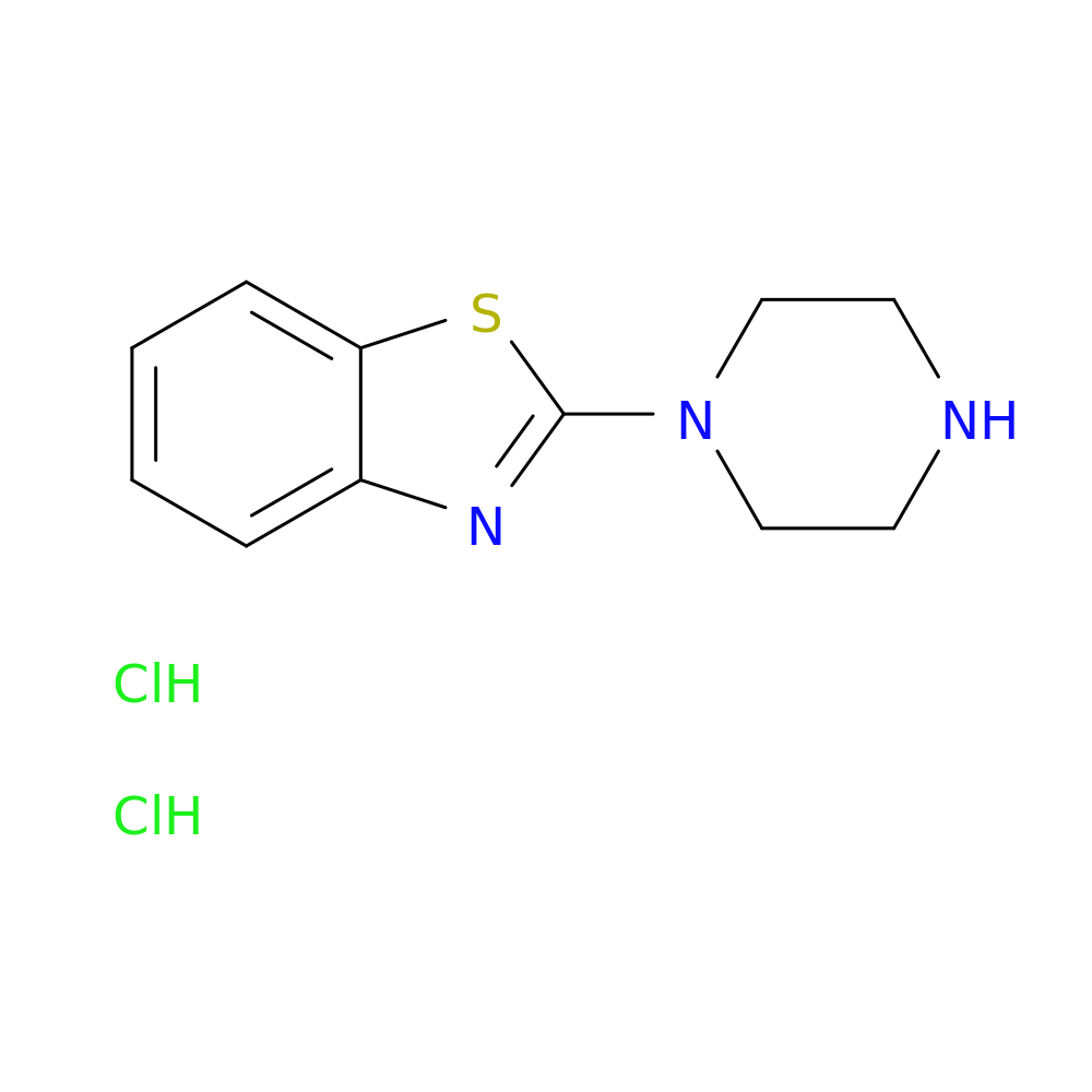 2-(piperazin-1-yl)-1,3-benzothiazole dihydrochloride