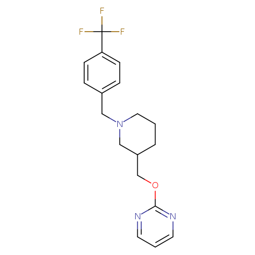 2-[(1-{[4-(trifluoromethyl)phenyl]methyl}piperidin-3-yl)methoxy]pyrimidine