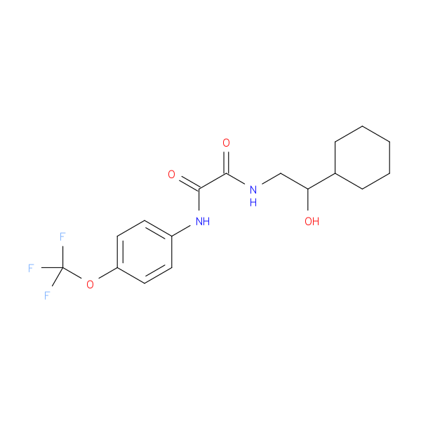 N'-(2-cyclohexyl-2-hydroxyethyl)-N-[4-(trifluoromethoxy)phenyl]ethanediamide