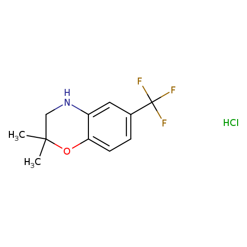 2,2-dimethyl-6-(trifluoromethyl)-3,4-dihydro-2H-1,4-benzoxazine hydrochloride