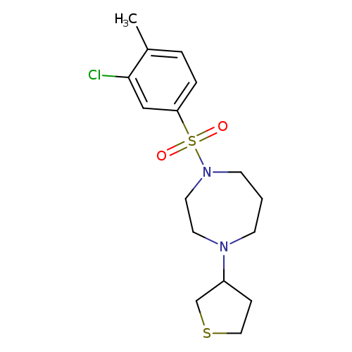 1-(3-chloro-4-methylbenzenesulfonyl)-4-(thiolan-3-yl)-1,4-diazepane