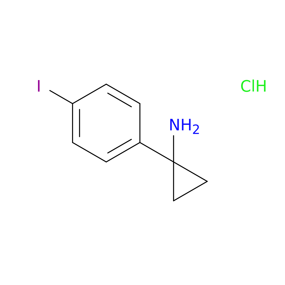 1-(4-iodophenyl)cyclopropan-1-amine hydrochloride