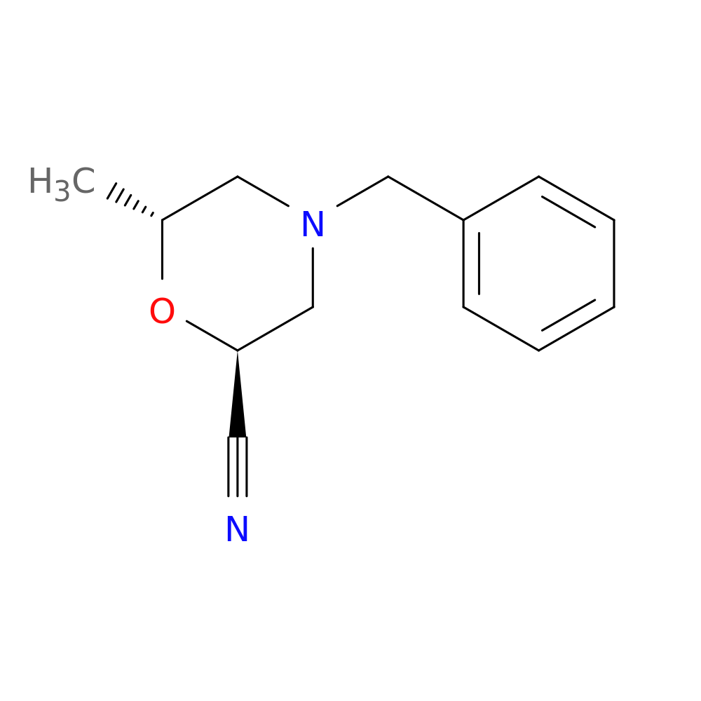 rac-(2R,6S)-4-benzyl-6-methylmorpholine-2-carbonitrile