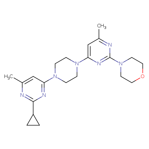 4-{4-[4-(2-cyclopropyl-6-methylpyrimidin-4-yl)piperazin-1-yl]-6-methylpyrimidin-2-yl}morpholine