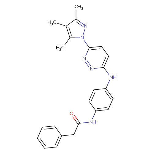 2-phenyl-N-(4-{[6-(3,4,5-trimethyl-1H-pyrazol-1-yl)pyridazin-3-yl]amino}phenyl)acetamide
