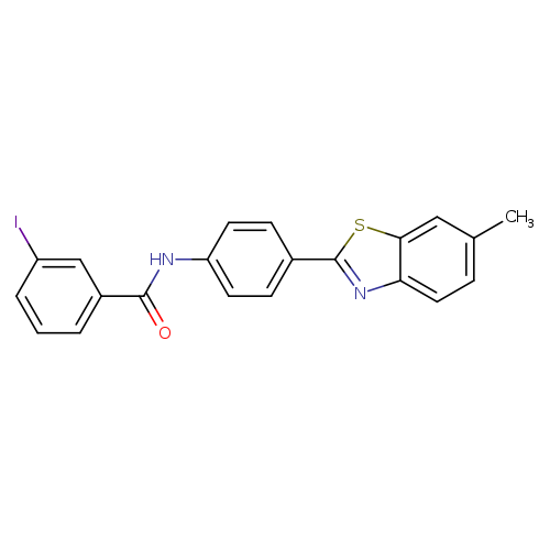 3-iodo-N-[4-(6-methyl-1,3-benzothiazol-2-yl)phenyl]benzamide
