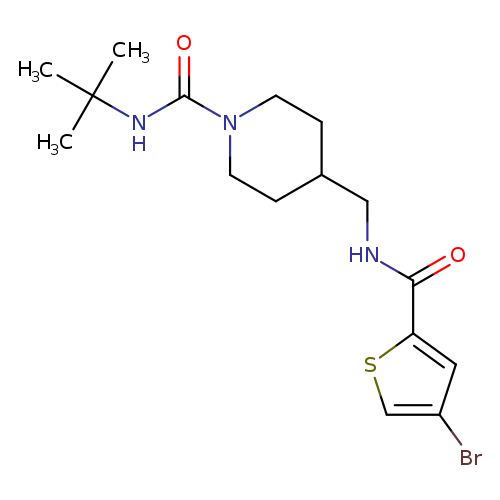 4-{[(4-bromothiophen-2-yl)formamido]methyl}-N-tert-butylpiperidine-1-carboxamide