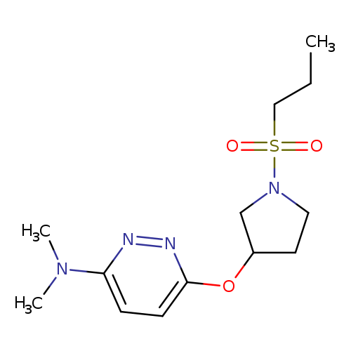 N,N-dimethyl-6-{[1-(propane-1-sulfonyl)pyrrolidin-3-yl]oxy}pyridazin-3-amine