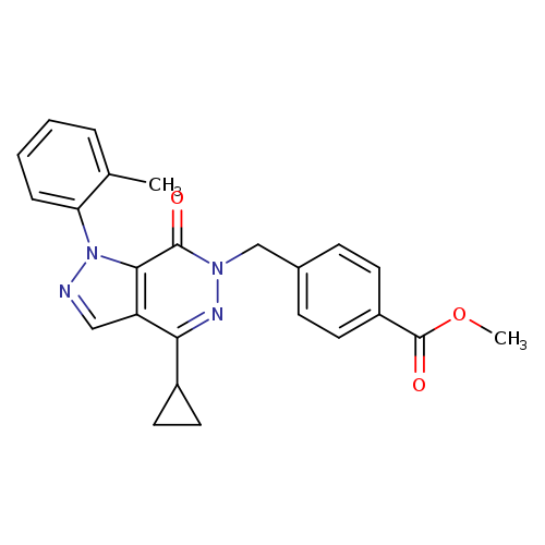 methyl 4-{[4-cyclopropyl-1-(2-methylphenyl)-7-oxo-1H,6H,7H-pyrazolo[3,4-d]pyridazin-6-yl]methyl}benzoate