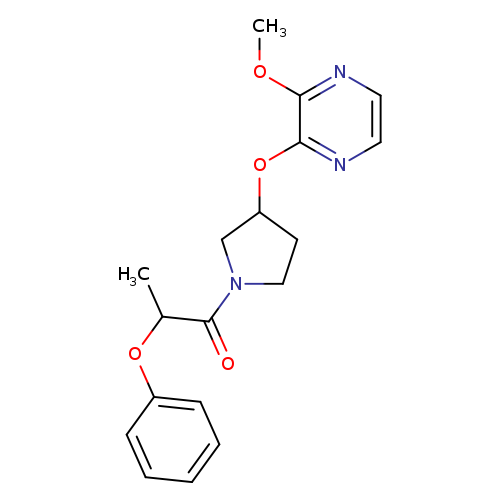 1-{3-[(3-methoxypyrazin-2-yl)oxy]pyrrolidin-1-yl}-2-phenoxypropan-1-one