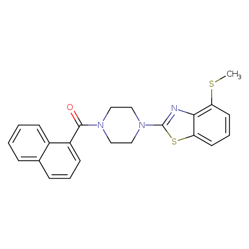4-(methylsulfanyl)-2-[4-(naphthalene-1-carbonyl)piperazin-1-yl]-1,3-benzothiazole