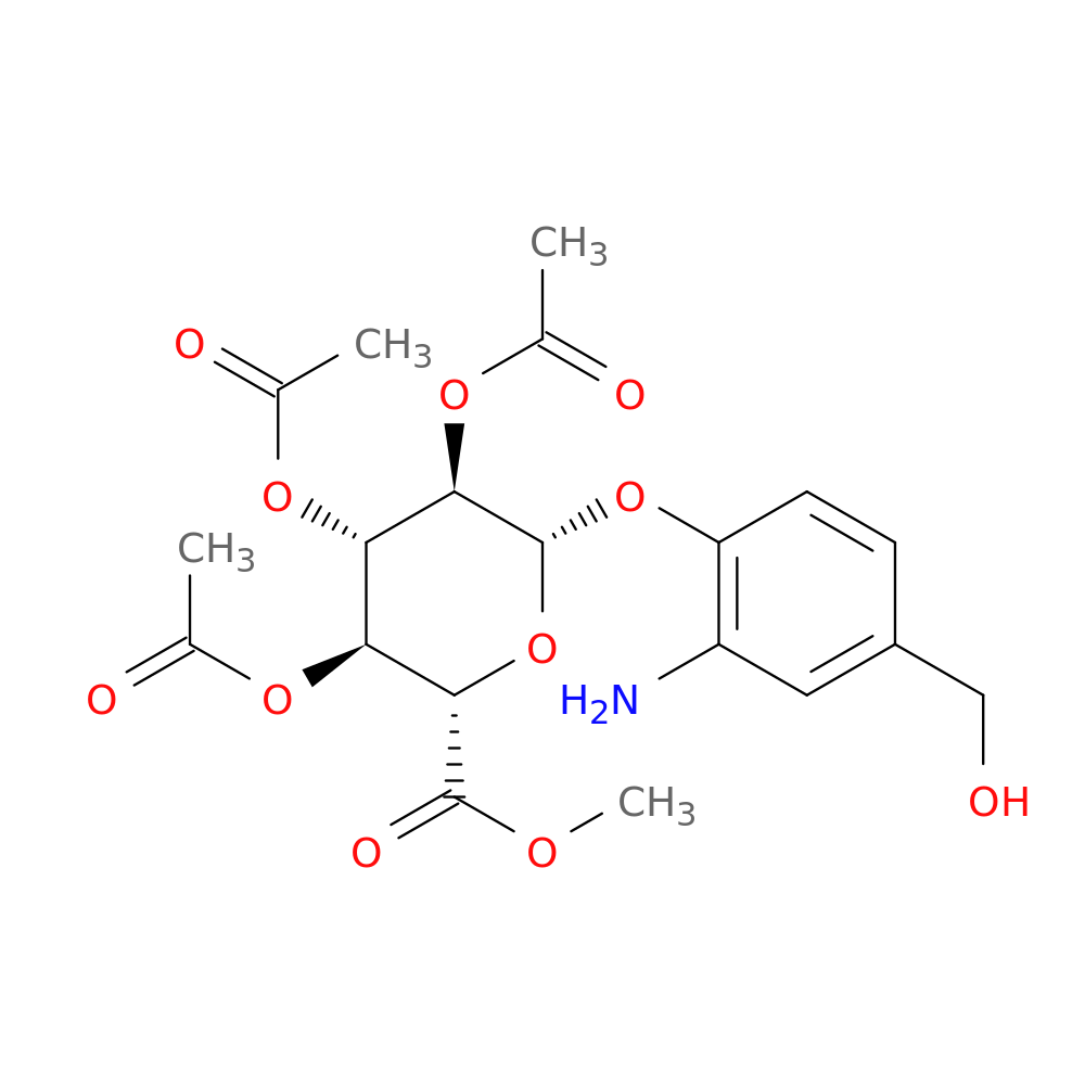 (2S,3R,4S,5S,6S)-2-[2-Amino-4-(hydroxymethyl)phenoxy]-6-(methoxycarbonyl)tetrahydro-2H-pyran-3,4,5-triyl Triacetate