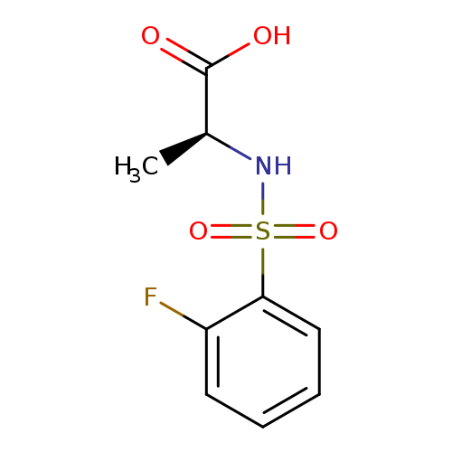 (2S)-2-(2-fluorobenzenesulfonamido)propanoic acid