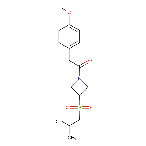 2-(4-methoxyphenyl)-1-[3-(2-methylpropanesulfonyl)azetidin-1-yl]ethan-1-one
