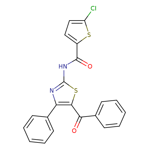 N-(5-benzoyl-4-phenyl-1,3-thiazol-2-yl)-5-chlorothiophene-2-carboxamide