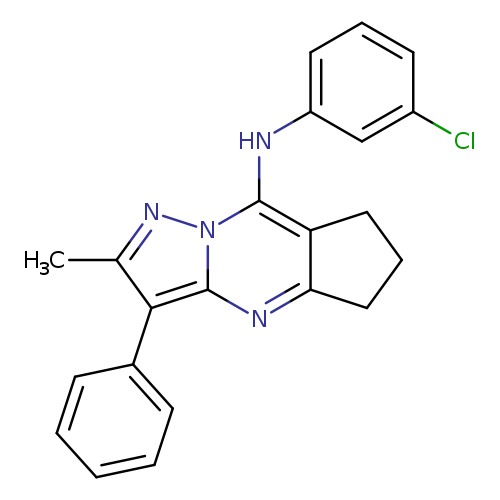 N-(3-chlorophenyl)-11-methyl-10-phenyl-1,8,12-triazatricyclo[7.3.0.0^{3,7}]dodeca-2,7,9,11-tetraen-2-amine