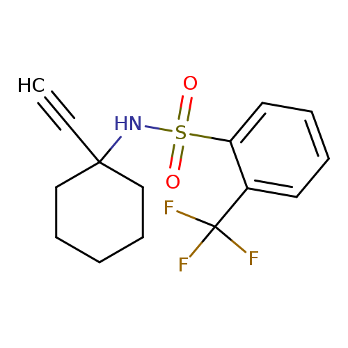 N-(1-ethynylcyclohexyl)-2-(trifluoromethyl)benzene-1-sulfonamide