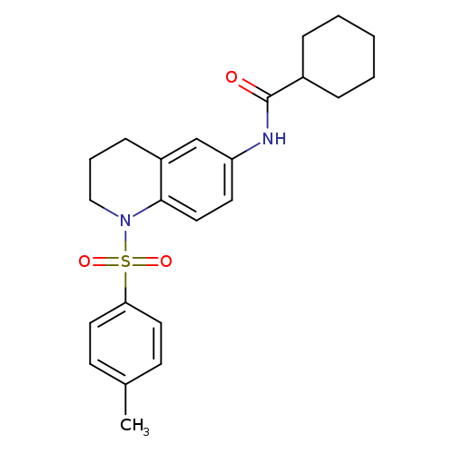 N-[1-(4-methylbenzenesulfonyl)-1,2,3,4-tetrahydroquinolin-6-yl]cyclohexanecarboxamide