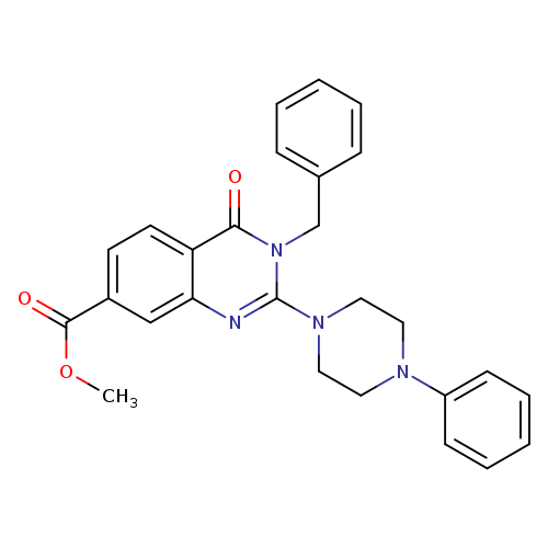 methyl 3-benzyl-4-oxo-2-(4-phenylpiperazin-1-yl)-3,4-dihydroquinazoline-7-carboxylate