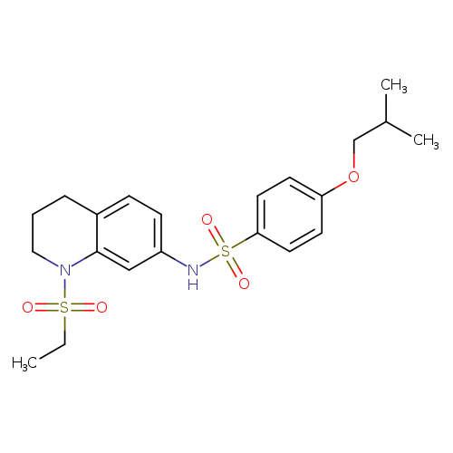 N-[1-(ethanesulfonyl)-1,2,3,4-tetrahydroquinolin-7-yl]-4-(2-methylpropoxy)benzene-1-sulfonamide