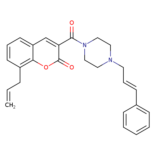 3-{4-[(2E)-3-phenylprop-2-en-1-yl]piperazine-1-carbonyl}-8-(prop-2-en-1-yl)-2H-chromen-2-one