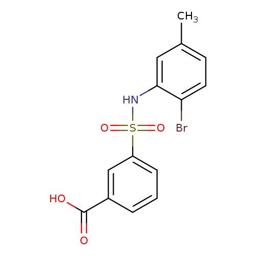3-[(2-bromo-5-methylphenyl)sulfamoyl]benzoic acid