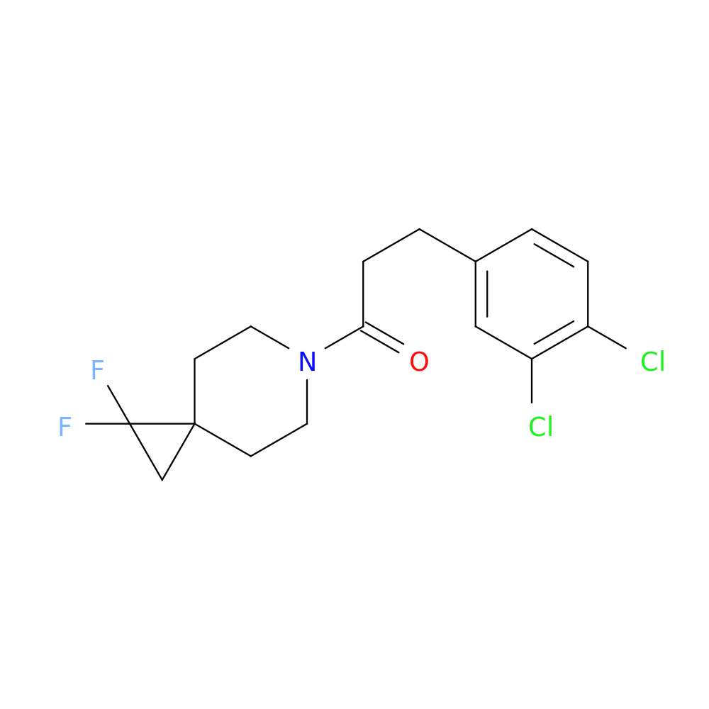 3-(3,4-dichlorophenyl)-1-{1,1-difluoro-6-azaspiro[2.5]octan-6-yl}propan-1-one