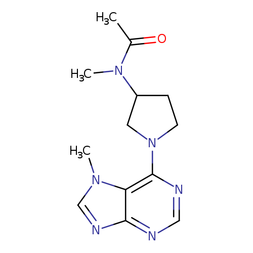 N-methyl-N-[1-(7-methyl-7H-purin-6-yl)pyrrolidin-3-yl]acetamide