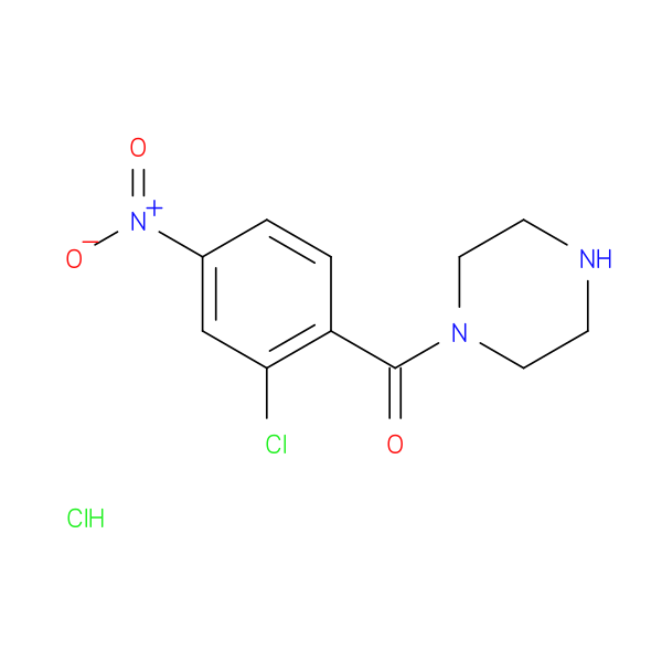 (2-CHLORO-4-NITROPHENYL)(PIPERAZIN-1-YL)METHANONE HCL