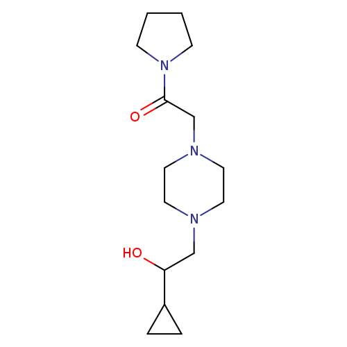 2-[4-(2-cyclopropyl-2-hydroxyethyl)piperazin-1-yl]-1-(pyrrolidin-1-yl)ethan-1-one