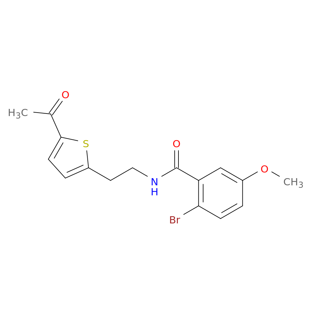 N-[2-(5-acetylthiophen-2-yl)ethyl]-2-bromo-5-methoxybenzamide