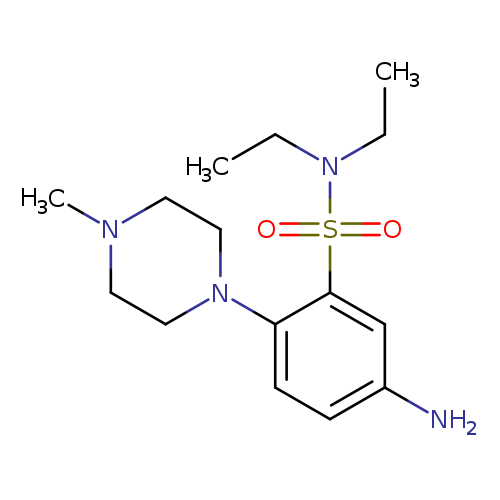 5-amino-N,N-diethyl-2-(4-methylpiperazin-1-yl)benzene-1-sulfonamide