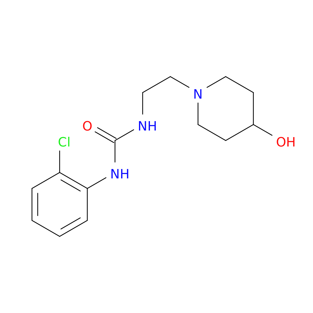 1-(2-chlorophenyl)-3-[2-(4-hydroxypiperidin-1-yl)ethyl]urea