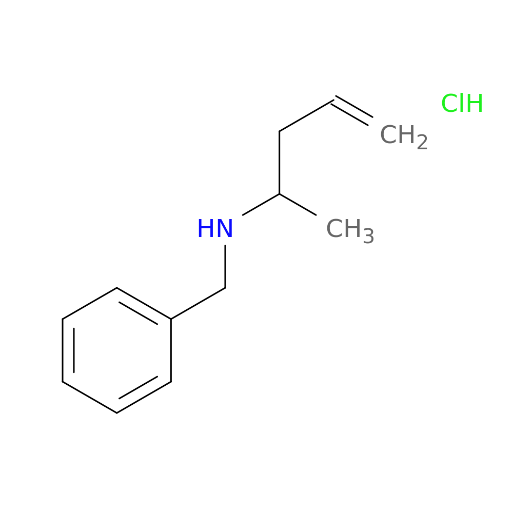 benzyl(pent-4-en-2-yl)amine hydrochloride