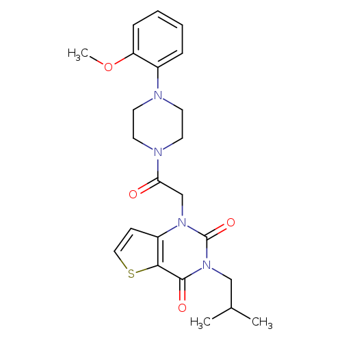 1-{2-[4-(2-methoxyphenyl)piperazin-1-yl]-2-oxoethyl}-3-(2-methylpropyl)-1H,2H,3H,4H-thieno[3,2-d]pyrimidine-2,4-dione