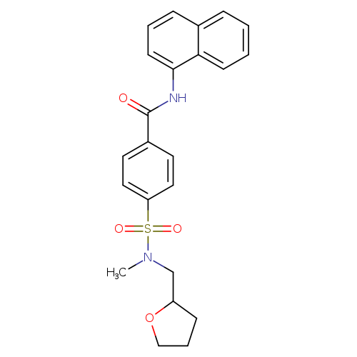 4-{methyl[(oxolan-2-yl)methyl]sulfamoyl}-N-(naphthalen-1-yl)benzamide