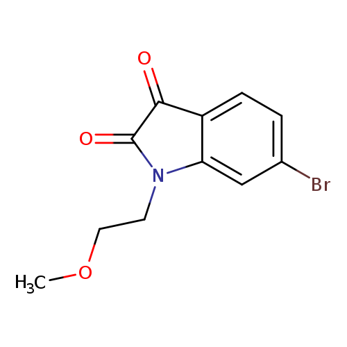 6-bromo-1-(2-methoxyethyl)-2,3-dihydro-1H-indole-2,3-dione